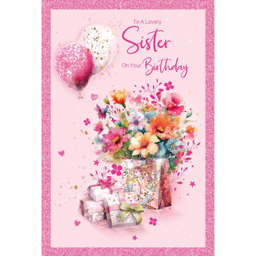 Picture of LOVELY SISTER ON YOUR BIRTHDAY CARD